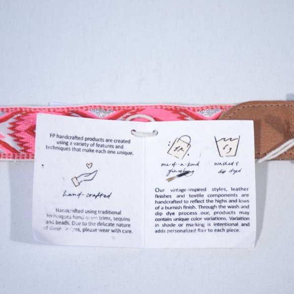 NWT FREE PEOPLE MOVING TO MARS PRINTED BELT, XS/S main image 4
